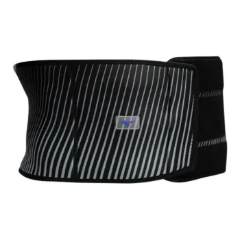 Mizuno Back Support Braces Fitness Breathable Protective Polyester Unisex