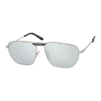 Balenciaga Irregular Shape Sunglasses Unisex Silver