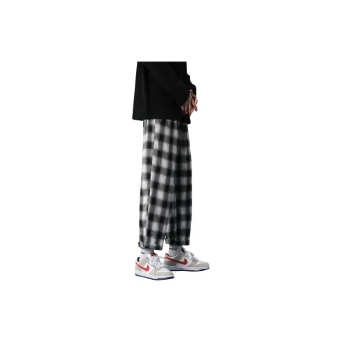 JUNGLE PANDA Casual Pants Unisex Checkered