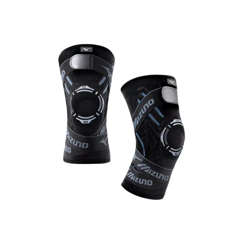 Mizuno Running Soccer Basketball Men's Polyester Polyamide Elastane Silicone Knee Pads-0