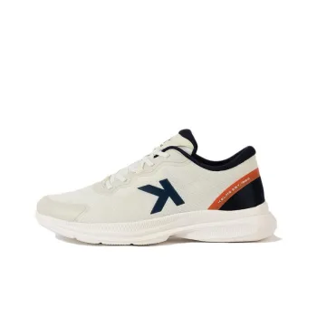 KELME Cushioning Wear-Resistant Low-Top Casual Running Shoes Unisex Beige Yellow