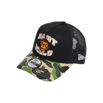 A BATHING APE Kids Abc Camo Baby Milo New Era 9Forty A Frame Cap