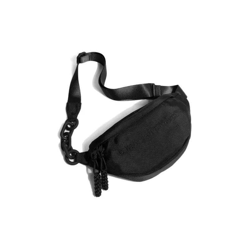 DOSRFINI Nylon Fabric Sling Bag Regular Unisex Black-2