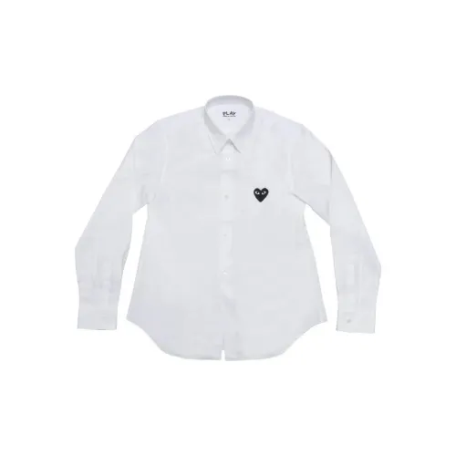 CDG Play Shirts Unisex White