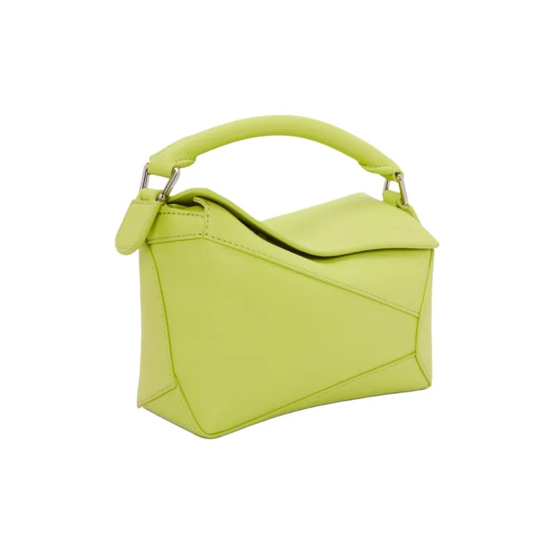 LOEWE Puzzle Cow Leather Handbag, Shoulder Bag, Crossbody Bag Mini Women's Fennel-2