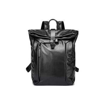 FAIRWHALE Cow Leather Backpack Regular Men's Black