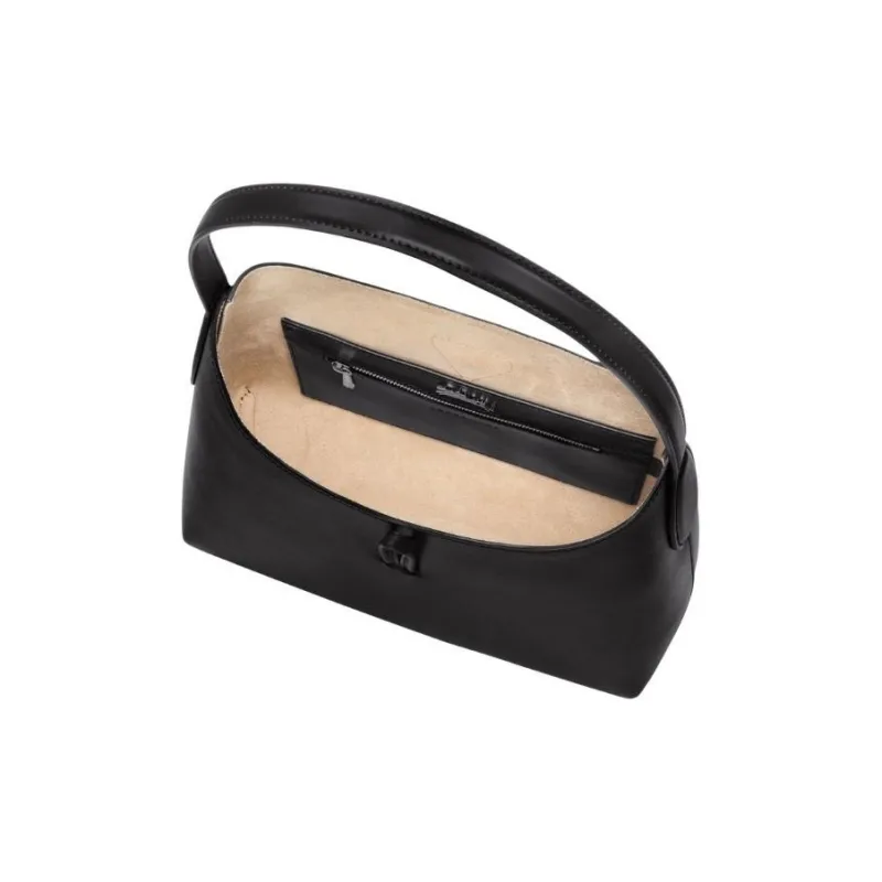 LONGCHAMP Roseau Essential Calfskin Shoulder Bag, Handbag, Shoulder Bag Medium Size Women's Black-5