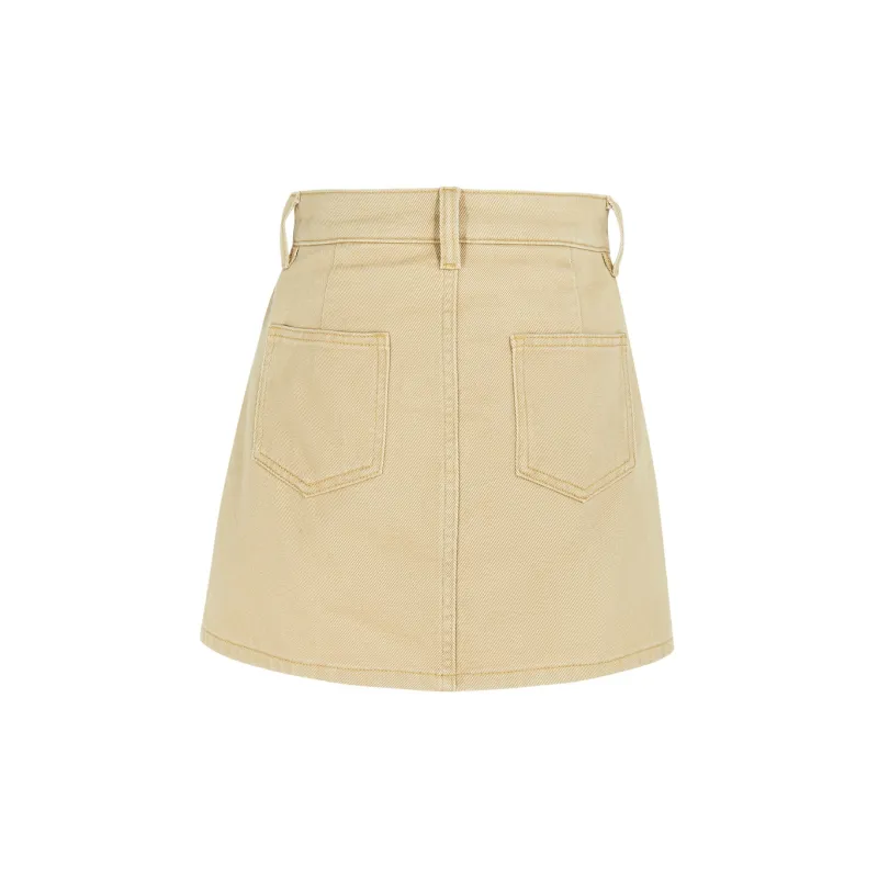 3COLOUR Denim Short Skirts Women's-3