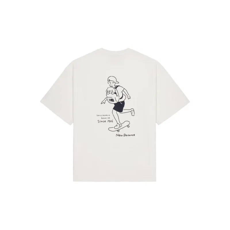 New Balance SS24 T Shirt Unisex White-1