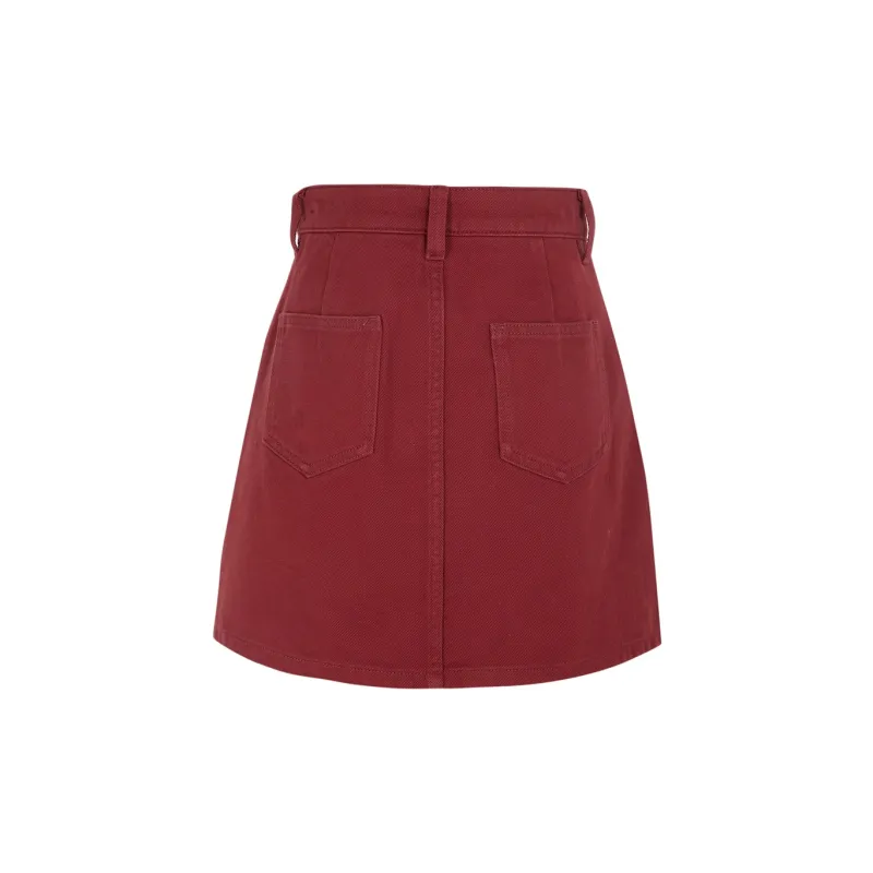3COLOUR Denim Short Skirts Women's-1
