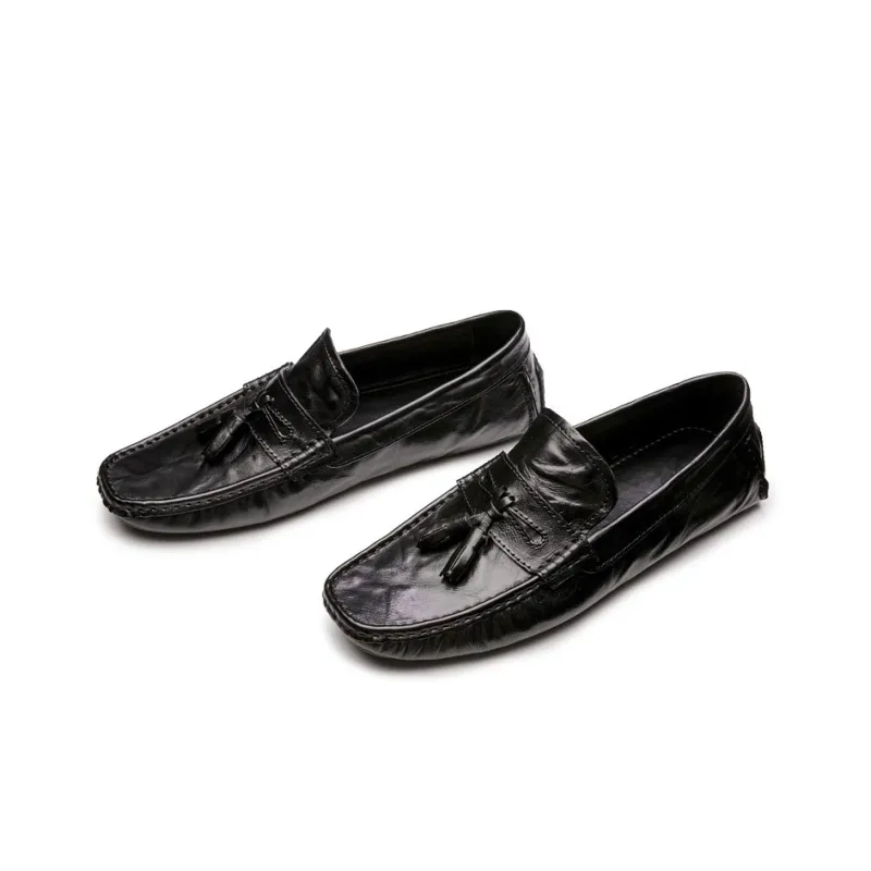 LEYGMENLG Men's Casual Shoes Men Low Top Black-2