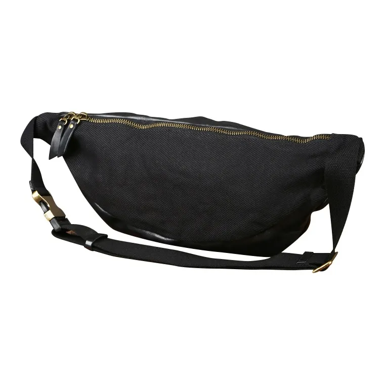 DOSRFINI Genuine Leather Vegetable Tanned Top Grain Cow Leather Sling Bag Men's-3