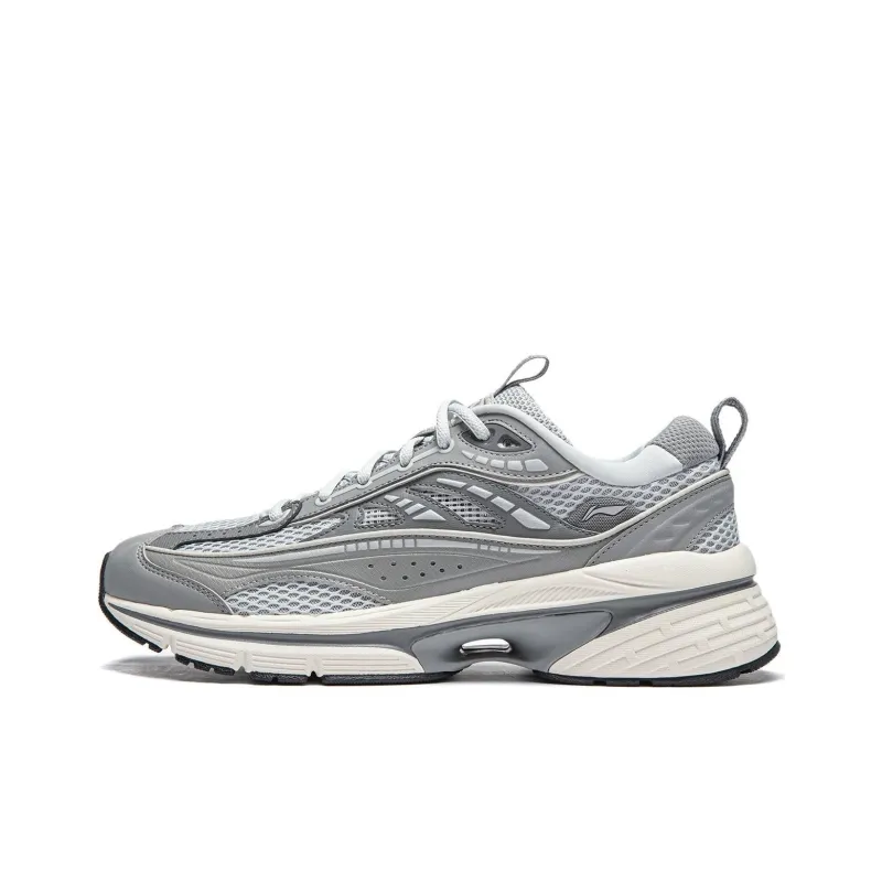 LiNing Comet LITE Cushioning Anti-Slip And Wear-Resistant Rebound Low-Top Casual Shoes Men's Gray-0