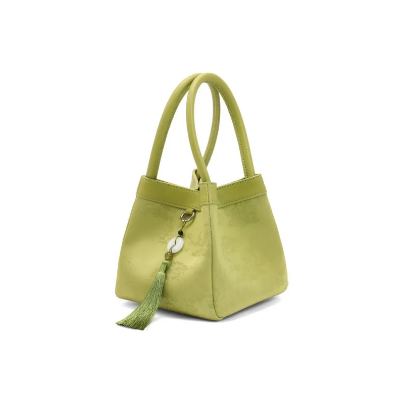BELLE Premium Shoulder Bag, Crossbody Bag Trumpets Women's Green-1