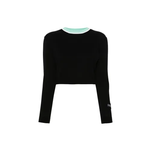 Patou Logo-patch Cropped Jumper