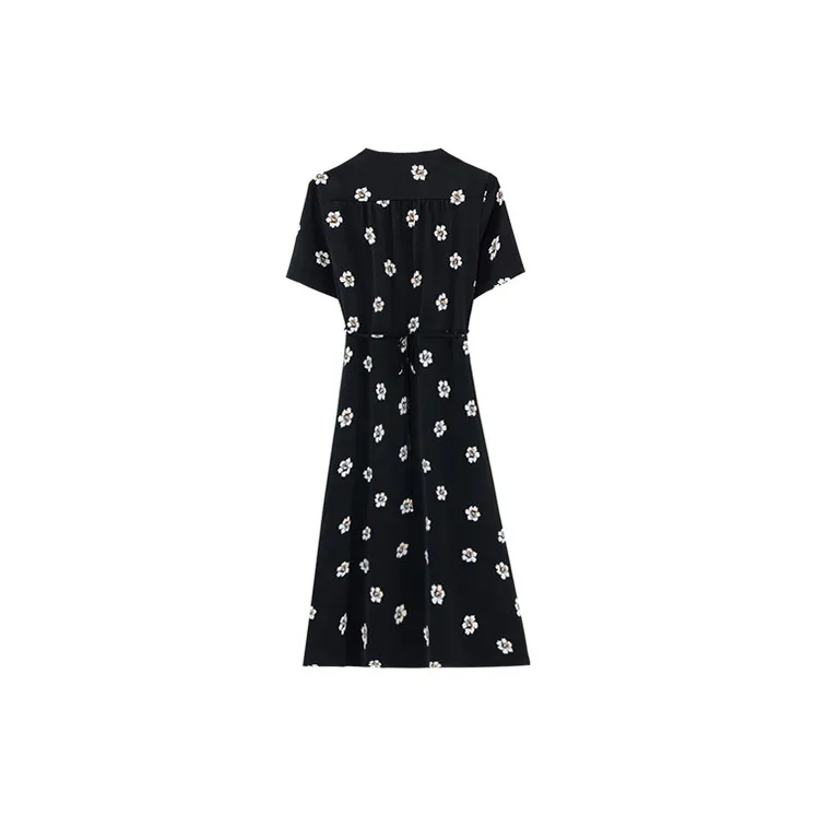 ETSE Short Sleeved Dresses Women's Black-1