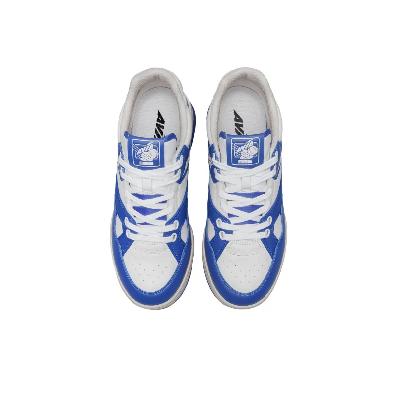 AVIA 855L Series Low Top Vintage Basketball Shoes Men's White Blue-3
