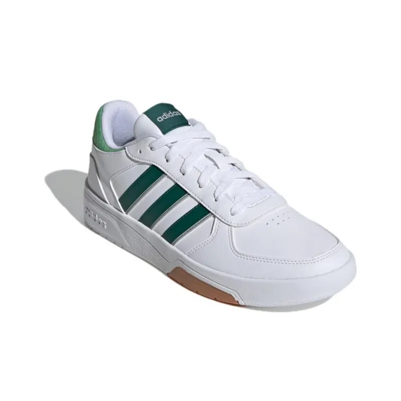 Adidas Courtbeat Beat Low Top Skateboard Shoes Men's White Green-2