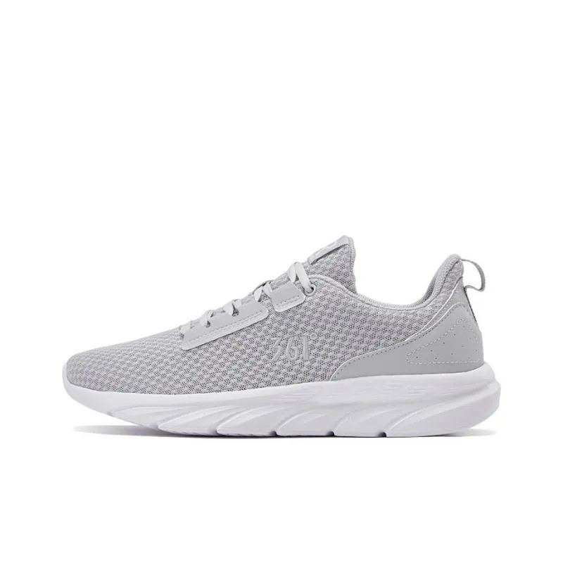 361° Anti-Slip And Wear-Resistant Breathable Running Shoes Men's Gray White-0