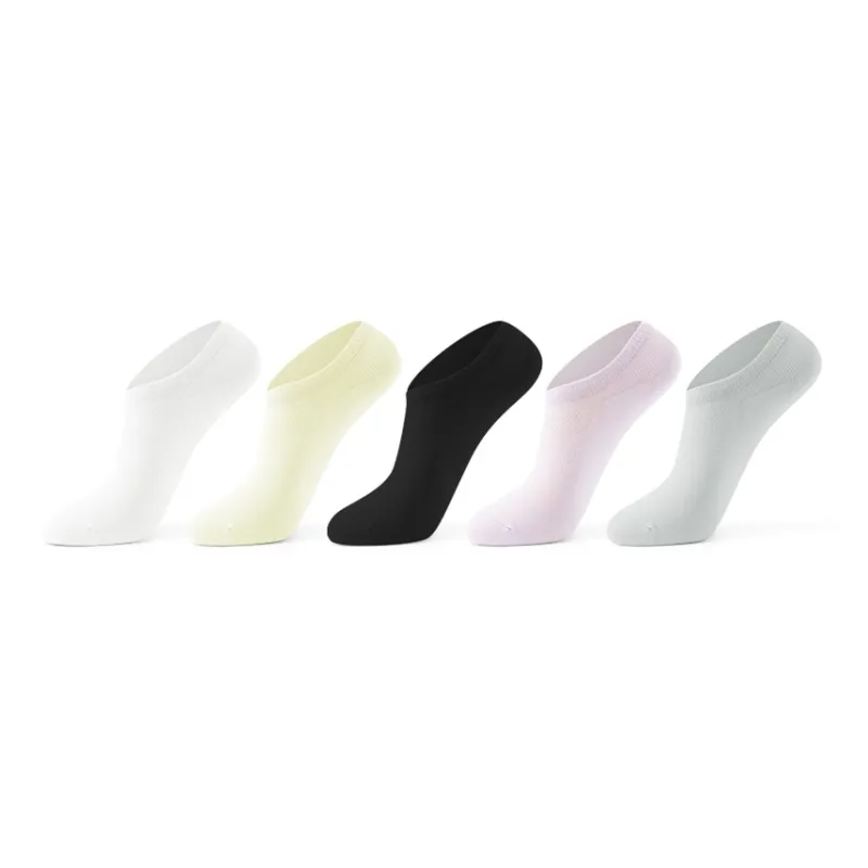 FUGEER No Show Socks Unisex 5 Pack-5
