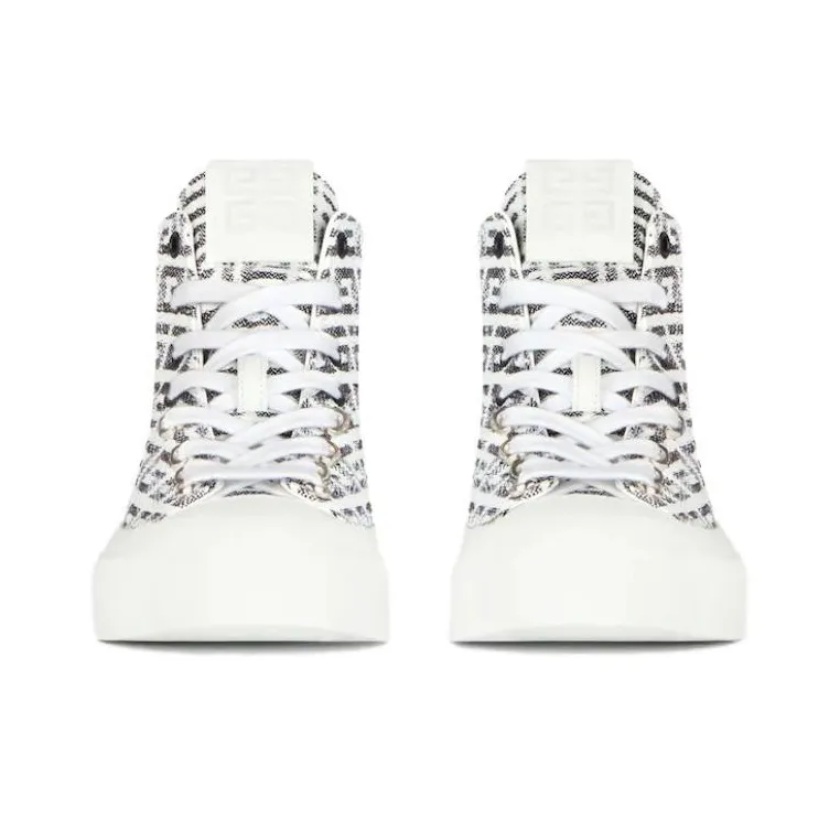 Givenchy High Top Stylish Skateboarding Shoes Women's Black White-2