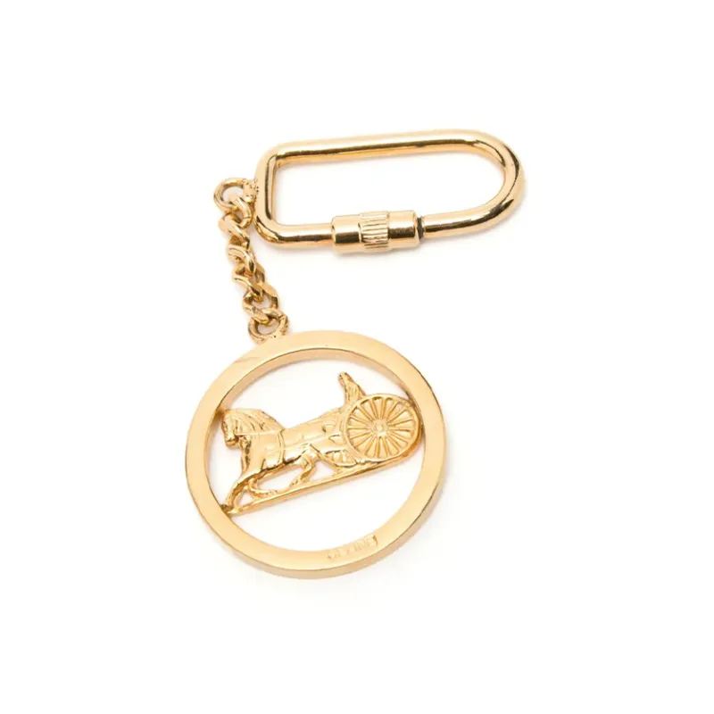 CELINE Metal Keychains Women's Gold-1