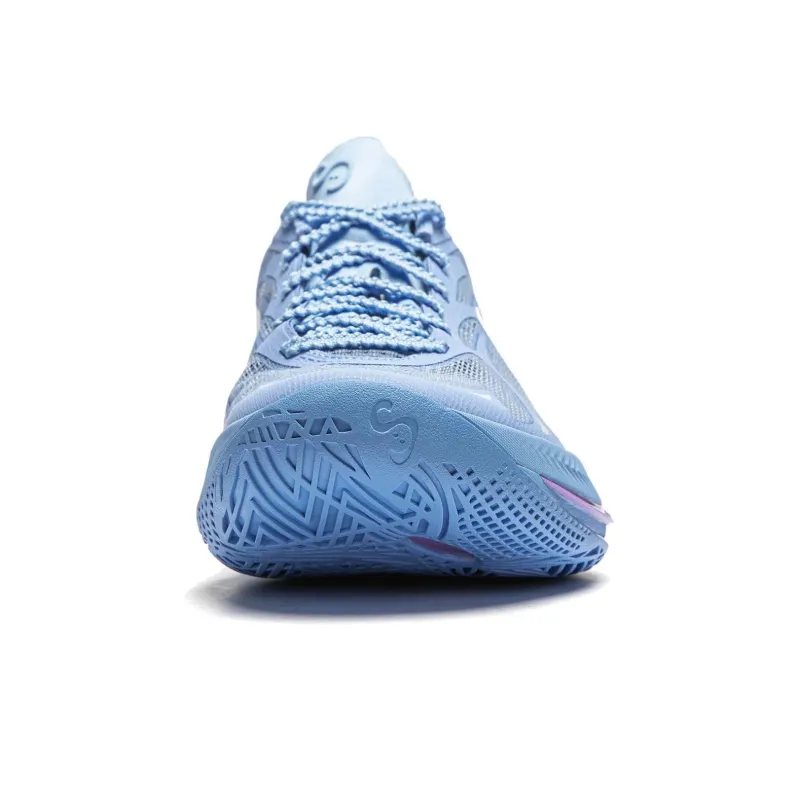 LiNing SONIC 12 Cushioning Anti Slip Wear Resistant Breathability Low Top Basketball Shoes Men's Blue-3