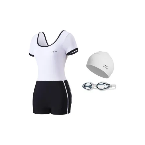 Erke Swimming Sets Polyamide Elastane Scuba Diving Surfing Women's White Black