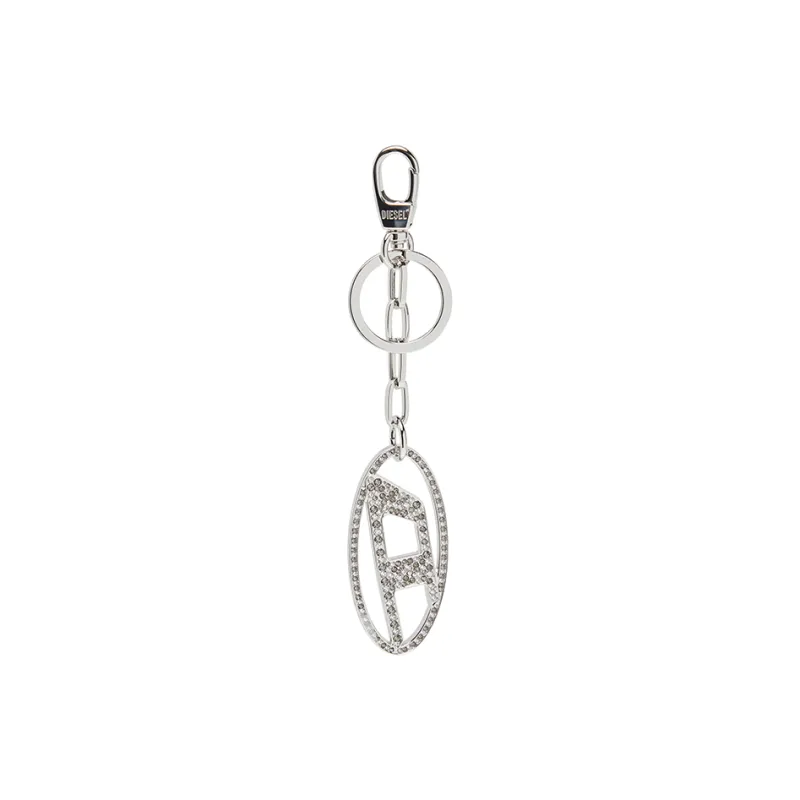 DIESEL Holy C Rhinestone embellished Keyring-0