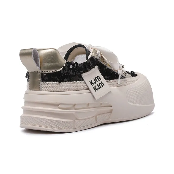 KEJIANNI Anti-Slip Wear-Resistant Low-Top Skateboard Shoes Women's-8