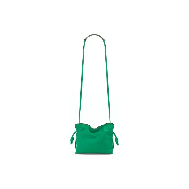 LOEWE Flamenco Clutch In Nappa Calfskin Mini Jungle Green-4