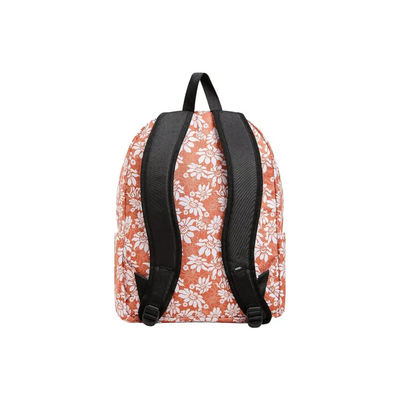 Vans Polyester Backpack Unisex Orange & White-2
