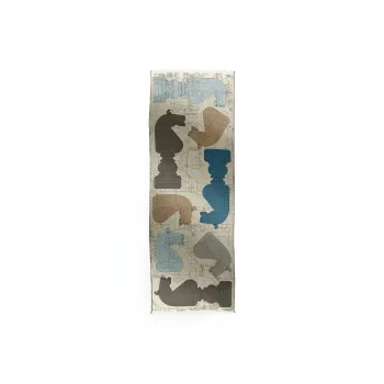 HERMES Cashmere Knit Scarves Unisex Brown