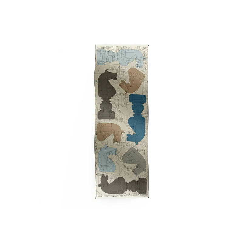 HERMES Cashmere Knit Scarves Unisex Brown-0