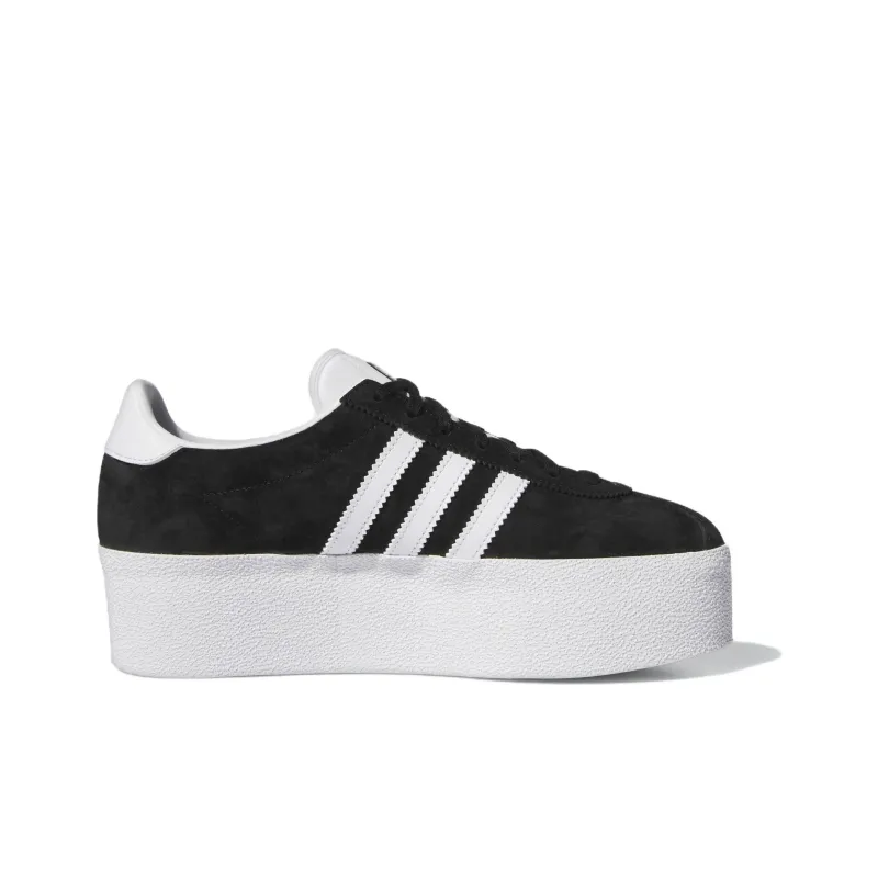 Adidas Gazelle Up Black White Women's-1