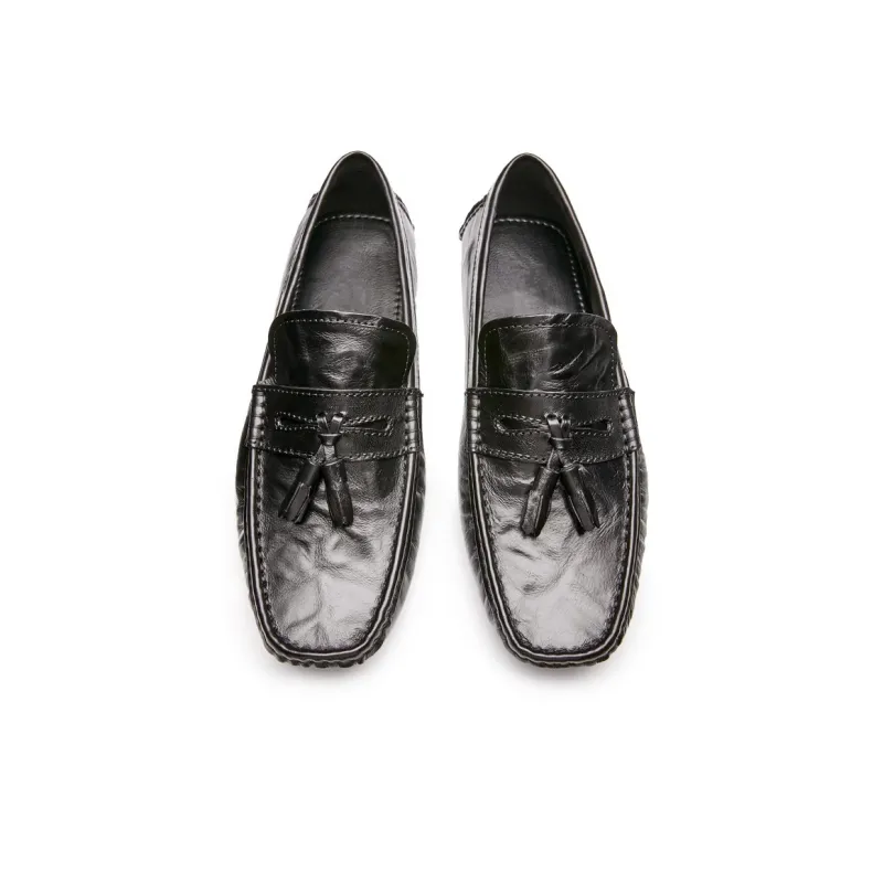 LEYGMENLG Men's Casual Shoes Men Low Top Black-3