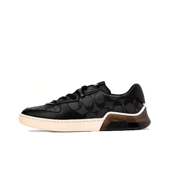 COACH CitySole Low Top Stylish Skateboarding Shoes Men's Black Beige White