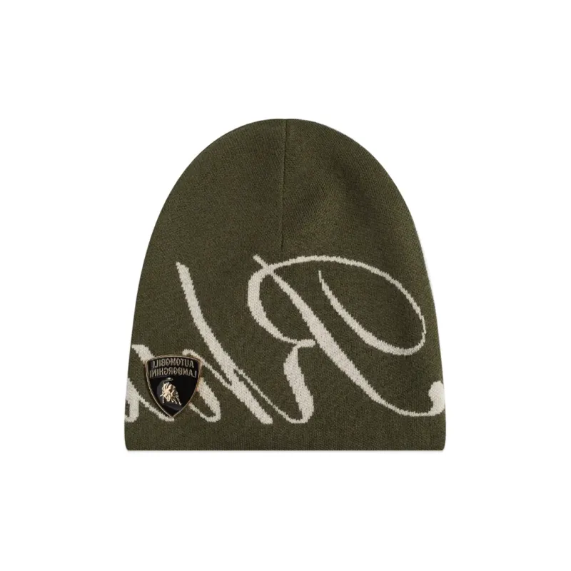RHUDE X Automobili Lamborghini Script Knit Beanie-1