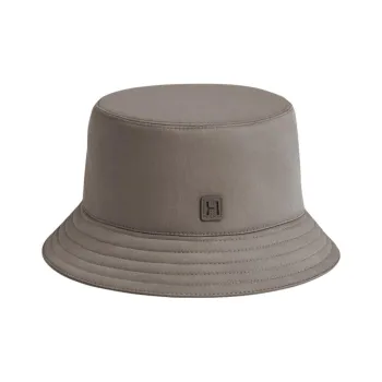 HERMES Cotton Bucket Hats Unisex Gray