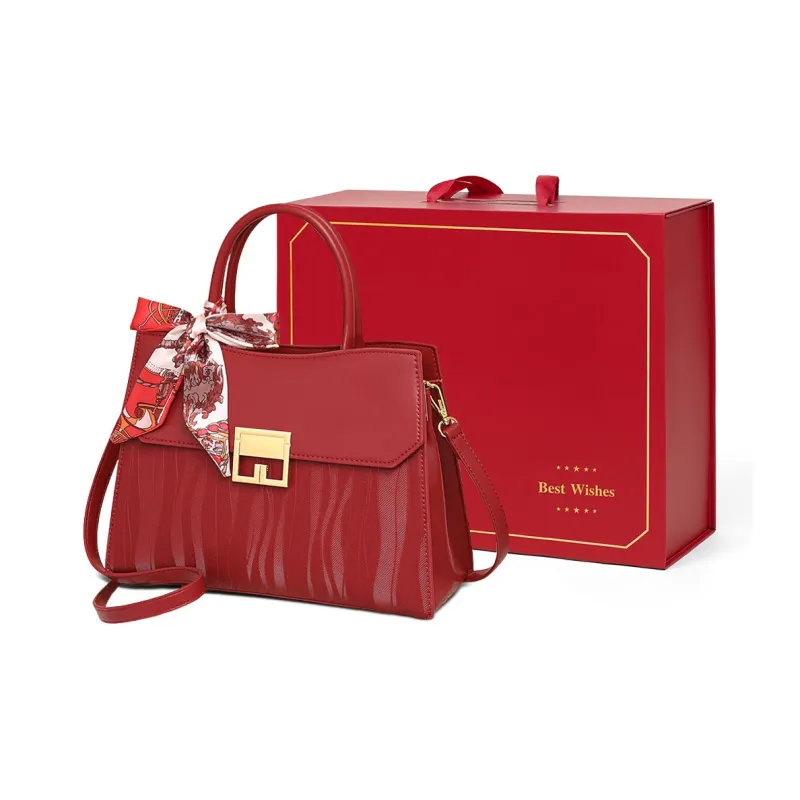 COMELY Cow Leather Patchwork Synthetic Leather Wedding Handbag Shoulder Bag Crossbody Bag Regular Women's Burgundy-7