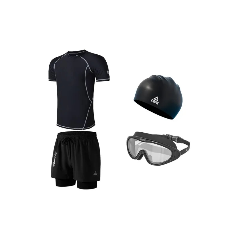 PEAK Swimming Sets Polyester Pool Men's Black-4