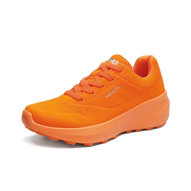 RED DRAGONFLY Running Shoes Women's Low Top White/Neon Green/Orange/Purple-13
