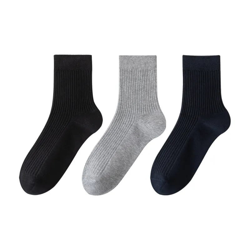 XXLLG Mid Calf Socks Men's 3 Pack-7