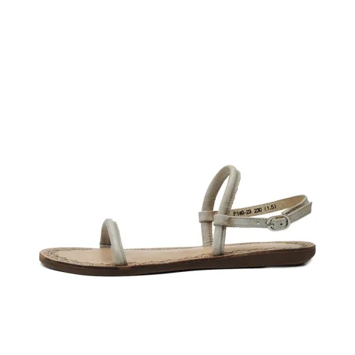 ARTMU Beach Sandals Women's Apricot/Grass Green/Khaki