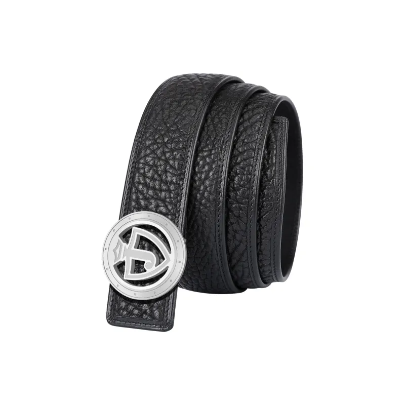 Jaylen Oos Wild Cow Leather Textured Top Grain Cow Leather Stainless Steel Smooth Buckle Leather Belts Men's 3.8cm-2
