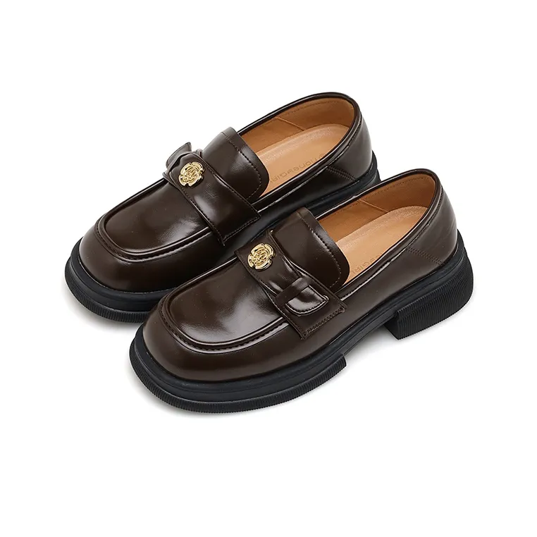 Honey GIRL Loafers Women's Black/Brown-9