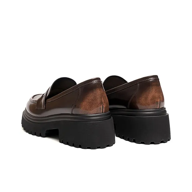 RED DRAGONFLY Loafers Women's Black/Brown-10