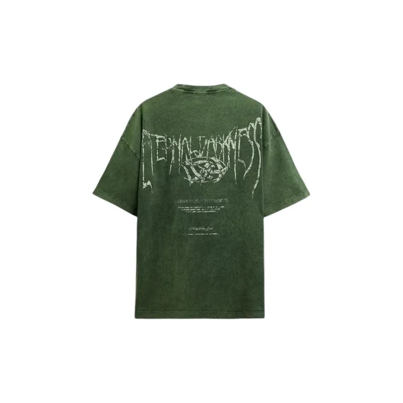 ZARA T-Shirt Unisex Washed Green-1