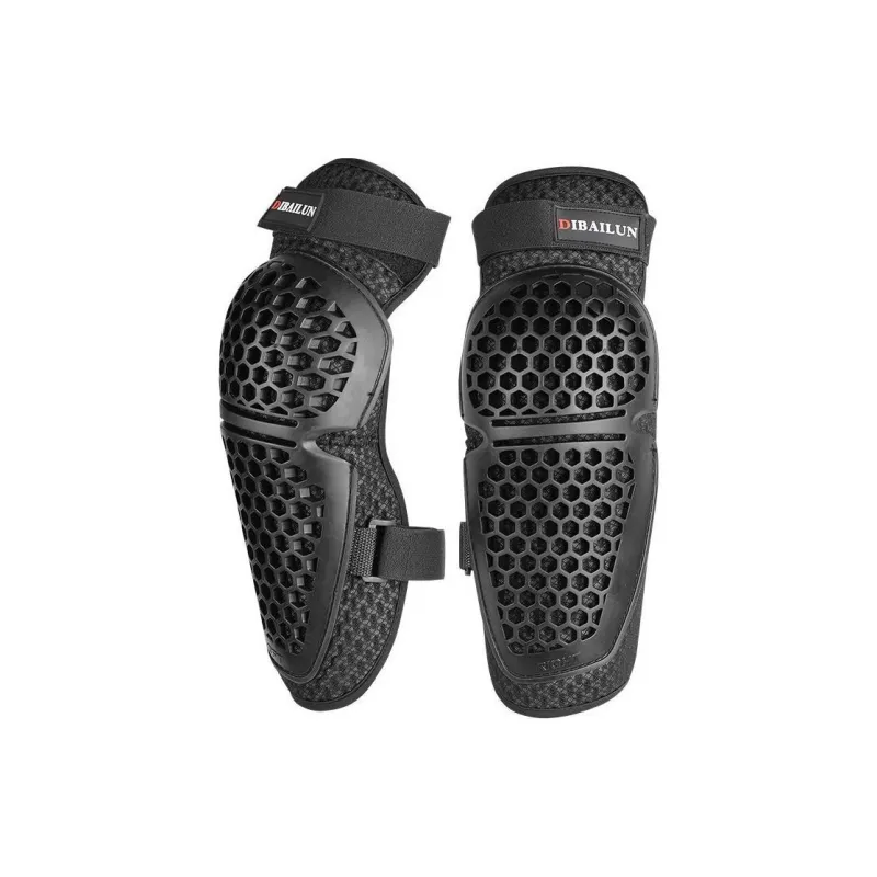 VOERH Motorcycle Protective Gears 3D Mesh Fabric PU Unisex Elbow Protector Knee Protector-3