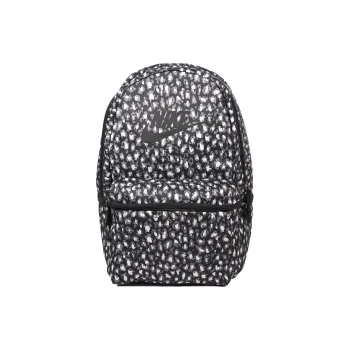 Nike Polyester Backpack Regular Unisex Black & Silver